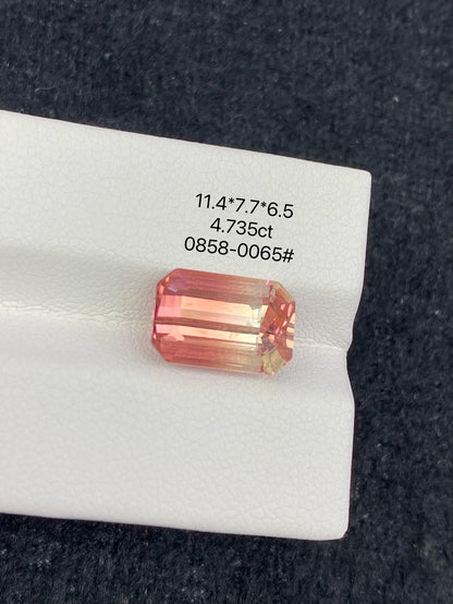 4.735CT NATURAL CONGO ORANGE TOURMALINE STONE