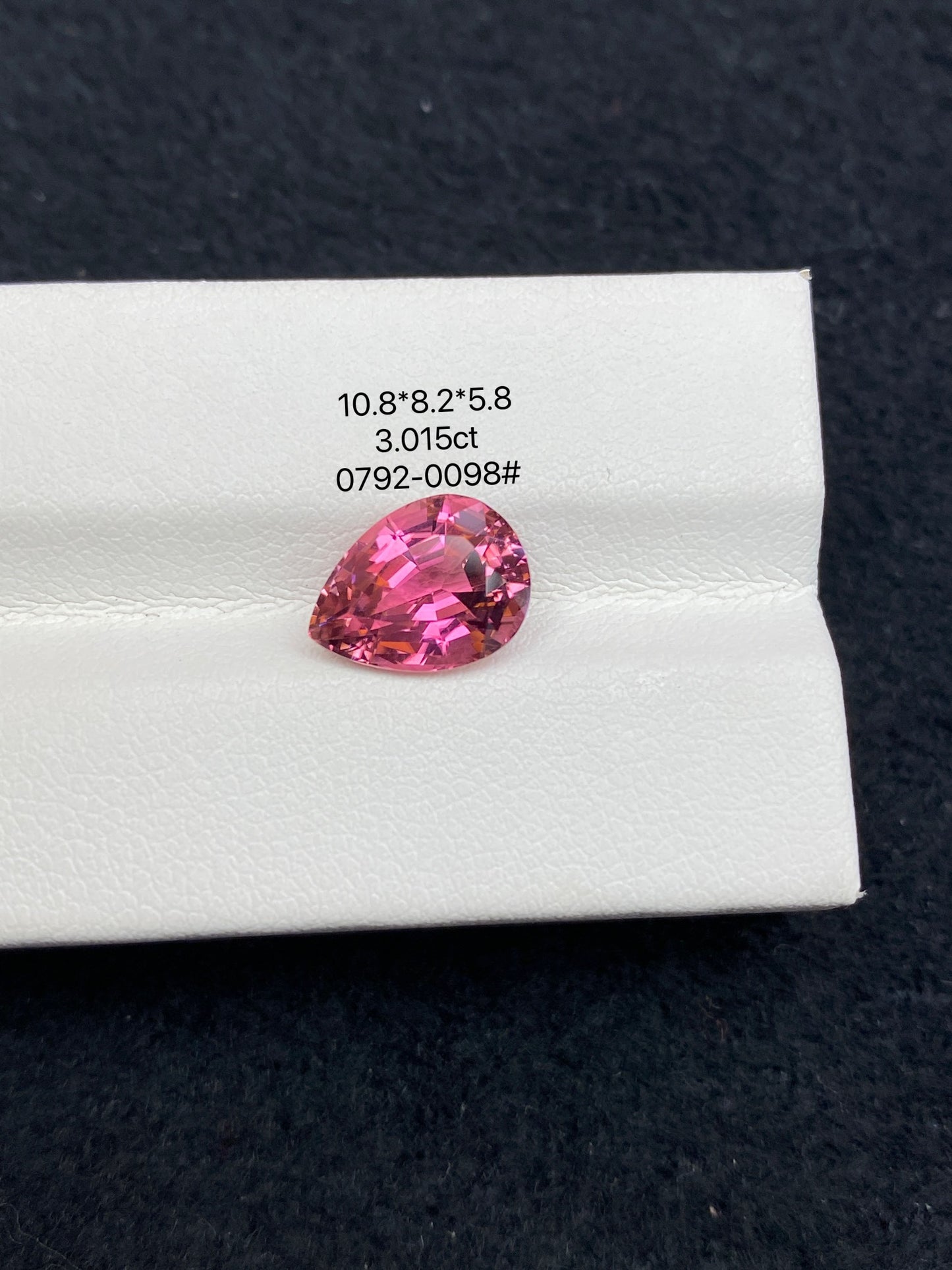 3.015CT NATURAL BRAZIL RED TOURMALINE STONE