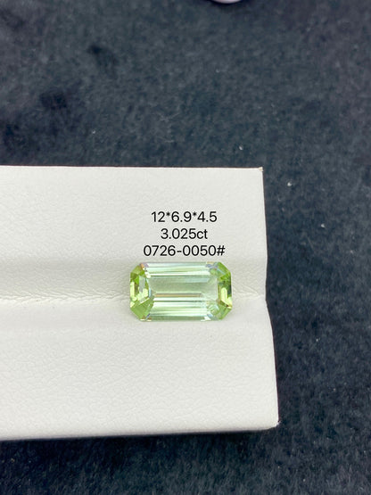 3.025CT NATURAL AFGHANISTAN GREEN TOURMALINE STONE